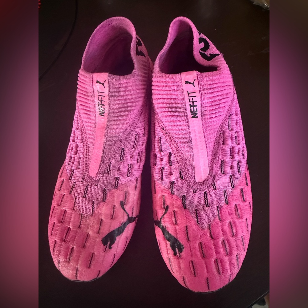 Puma Neon Pink Soccer Shoes